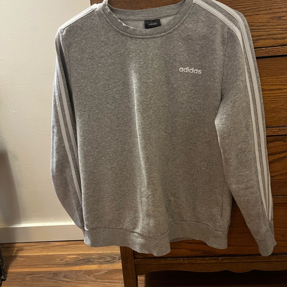Adidas Gray Youth Crewneck